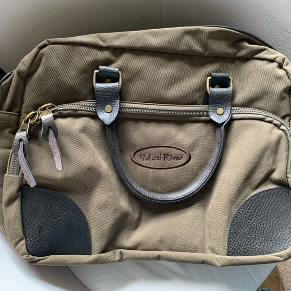 Other - New w/o tags. Madd River briefcase. Canvas & leather. 11.5”x 17”x6.5”. $190 new